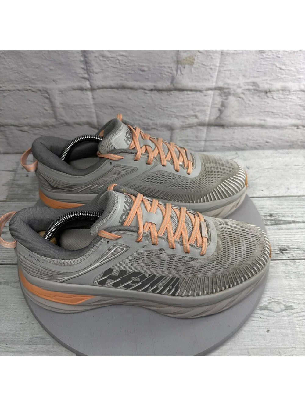 Hoka One One Bondi 7 Running Shoes Sneakers 1110519 HMSH Womens Size 10